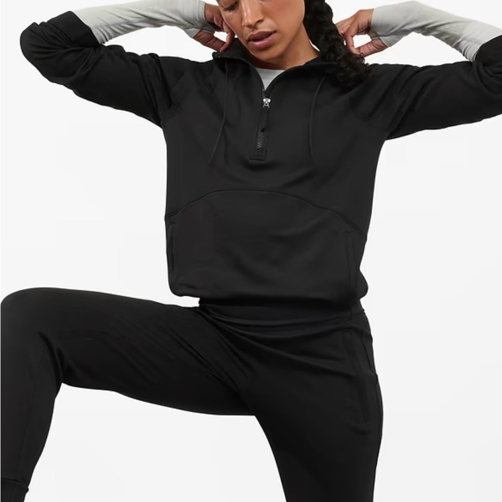 Athleta Unstoppable Fleece-lined quarter zip